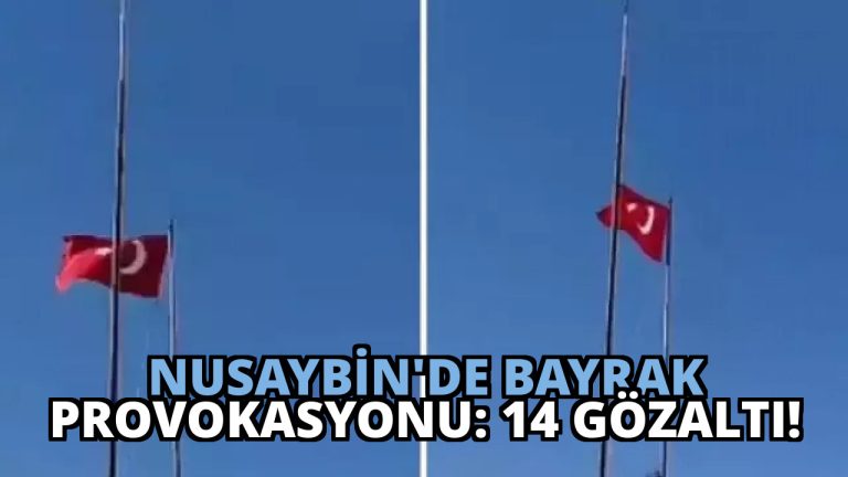 Nusaybin’de Bayrak Provokasyonu: 14 Gözaltı!